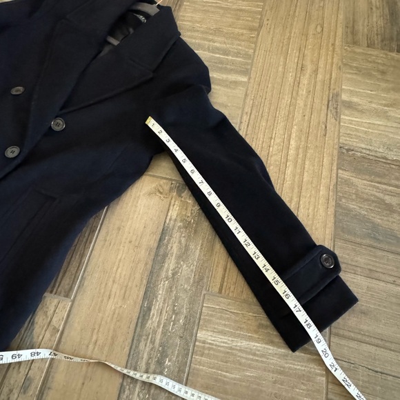 Lauren RALPH LAUREN Double Breasted Wool Blend Peacoat In Regal Navy size 12 - Picture 12 of 12